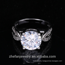 ring one white cubic zircon ring for women's party clothes